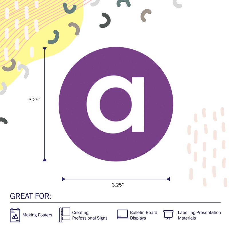 Barker Creek Happy Circle Letters, 3-1/4 in - Image 2